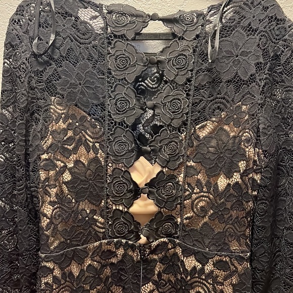 Premier Armour Black lace style dress size 14 New with Tags-#281 - Picture 6 of 6